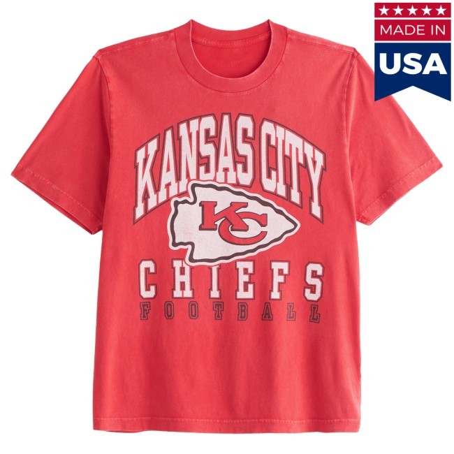 Official NFL by Abercrombie & Fitch Kansas City Chiefs Vintage-Inspired Graphic Shirt