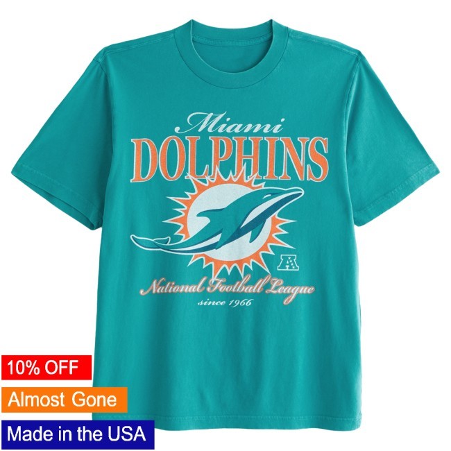 Official NFL by Abercrombie & Fitch Miami Dolphins Vintage-Inspired Graphic Shirt