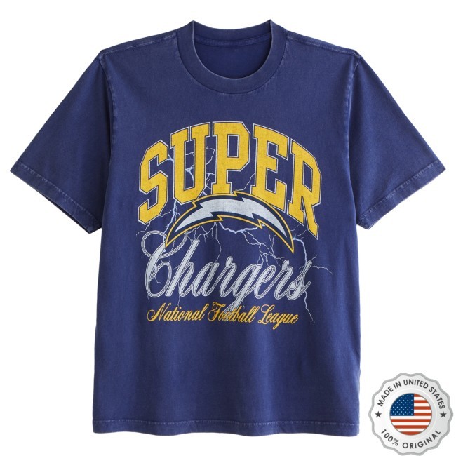 Official NFL by Abercrombie & Fitch Los Angeles Chargers Vintage-Inspired Graphic Shirt