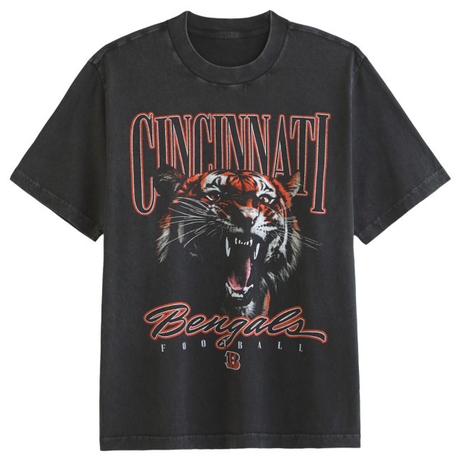Official NFL by Abercrombie & Fitch Cincinnati Bengals Vintage-Inspired Graphic Shirt